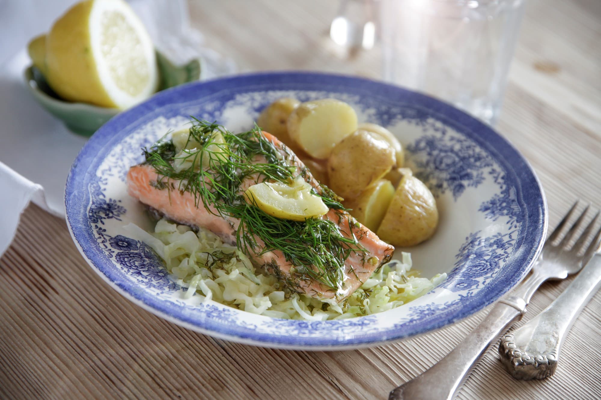 Marineret Laks med Dild og Citron